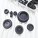 66PCS Black Silicone Rubber Hole Plugs for Round Holes, 8 Sizes Round Car Plugs, Multi-Purpose Silicone Hole Filler Plug Tool Plug Snap Locking for Furniture Car Wiring Hole Cover