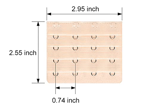 East Fantasy 4 Hook Bra Extender Women's Soft and Comfortable Bra Extension2