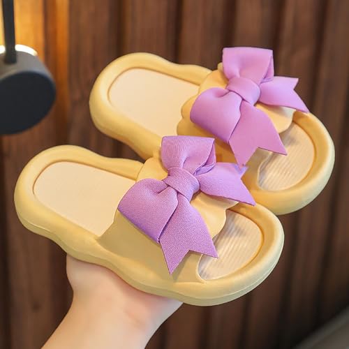 Girls Bowknot Slippers Cute Cushion Thick Flip Flops Summer Sole Sole Large Bow Kawaii Platform Cloud Slides Slipper2