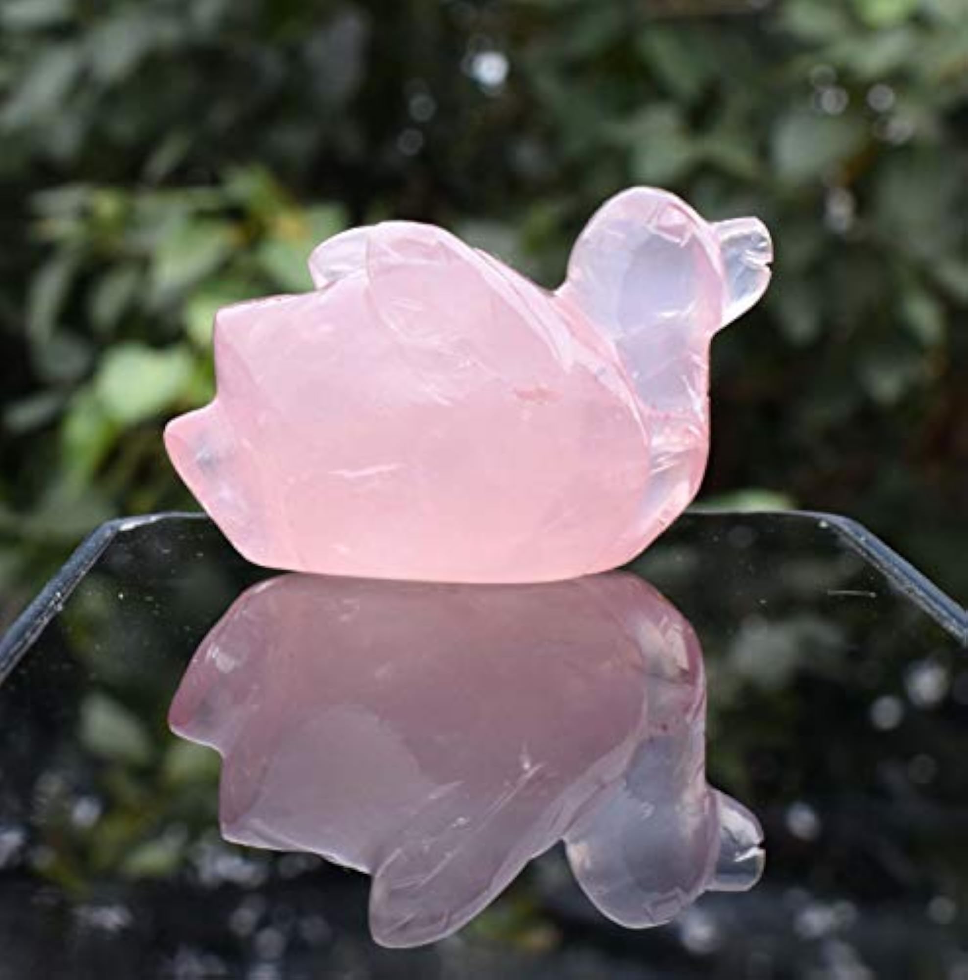 Rose Quartz Pyramid Healing Chakra Balancing Stone