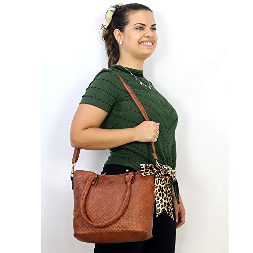 Kit Bolsa Feminina De Ombro E Bolsa Tiracolo Com Carteira (Caramelo)