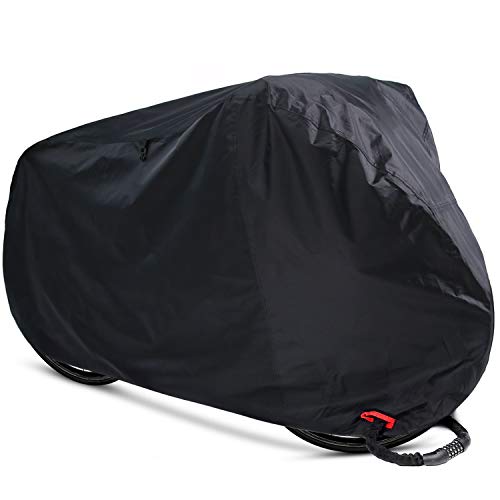 Ohuhu Bike Cover Waterproof Outdoor Bicycle Storage Covers All Weather Resistance, Ripstop Oxford Fabric for Mountain and Road Bikes