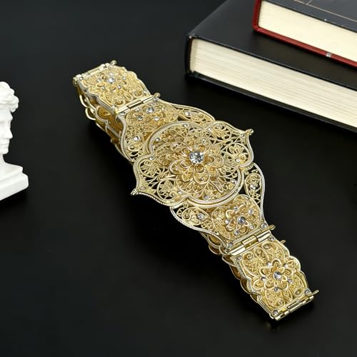 Cinturón metálico de mujer para danza del vientre con cadena corporal y joyería elegante 6