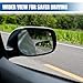 UHANBUT Square Car Blind Spot Mirror, Adjustable Frameless HD Convex Rearview Side Mirror for Enhanced Safety, Universal Removable Wide Angle Auxiliary Mirrors Accessories for Vehicle (DM-073)
