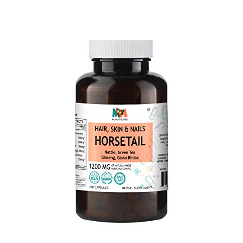 Maui Herbs Hair Growth Formula, Skin & Nails Horsetail 100 Capsules