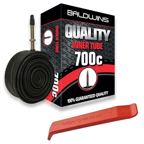Baldwins Bike Inner Tube 700 x 35c to 45c Presta Valve & BALDYS TYRE LEVER