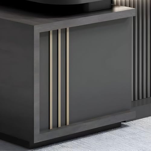 Image of Lakdi The Furniture Co Director & Executive L-Shape Office Table Luxury Desk Made in MDF with Side Unit Drawer and Storage Wire Manager & CPU Storage - LDL-615