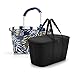 Produktbild reisenthel, Set aus carrybag BK + coolerbag UH, BKUH, Einkaufskorb mit passender Kühltasche, Jungle Space Blue + Black