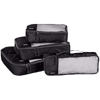 4-Piece Amazon Basics Packing Travel Organizer Cubes Set