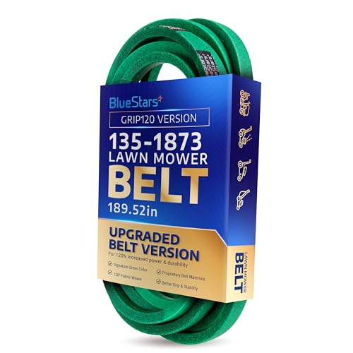 Image of [Upgraded Grip120] BlueStars 135-1873 Deck Belt | Aramid Cord | 5 /8x189.52 | Deck Belt For 60 Inch Deck Toro Titan Max 76601 76602 74452 74467 Z Master 74492 74494 74496 74497 HD 1500 HD 2000 Mowers