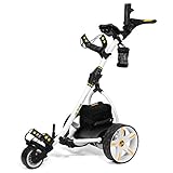 Bat-Caddy BATCADDY X8R Advanced Lithium Battery Powered Golf Push Cart w/Remote, Dual Motor,...