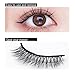 40 Pcs Fake Lashes No Glue Apply False Lashes Eyelash Self Adhesive Lash Strips for Fake Eyelashes Extension Supplies Suitable Makeup Brushes and Tools for All Strip Beauty and Personal Care