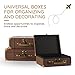 SLPR Small Decorative Suitcase Boxes (Set of 3) – Travel-Themed Paperboard Storage for Gifts, Bridal Shower & Party Décor – Largest Box is 12
