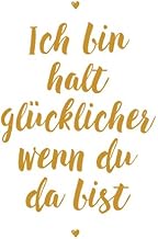 Postkarte A6 +++ LUSTIG von modern times +++ ICH BIN HALT GLÜCKLICHER +++ MODERN TIMES © GOLD