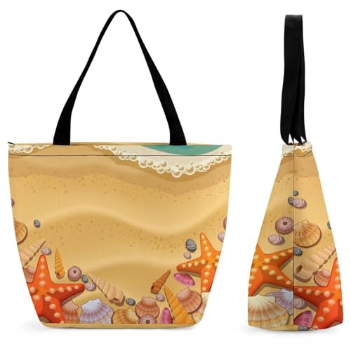 Sac à main pour femme Étoile de Mer grand cabas de shopping et voyage