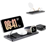3-in-1 Charging Station for Apple Devices: Used for iPhone and Watch Charging Station with Magsafe Charger Stand, Wireless Charger for iPhone 17 Air 16 15 14 13 Series, Apple Watch Ultra, AirPods Pro
