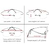 Eyekepper Titanium Rimless Round Eyeglasses 48mm Circle Optical Frame Black
