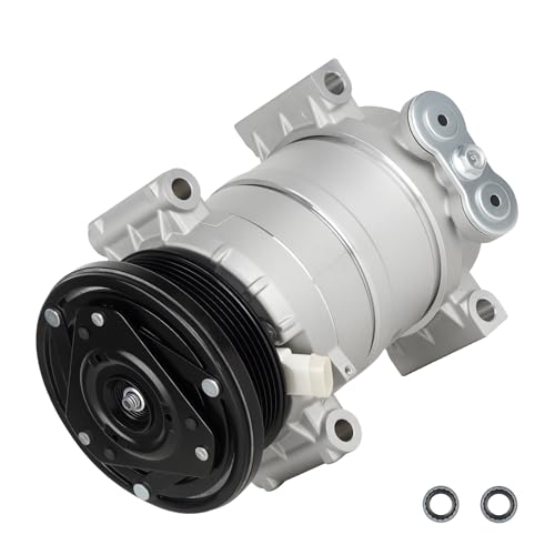 AC Compressor with A/C Clutch Fit for 1996-2000 Express/Savana 1500 2500 4.3L 5.0L 5.7L & 3500 6.5L 7.4L, 1998-2005 Chevrolet Blazer 4.3L, 1998-2004 S10 Sonoma 4.3, 1998-2001 Jimmy, Hombre Bravada