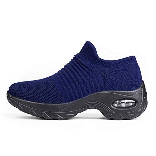 Image of Slow Man Women's Walking Shoes Sock Sneakers - Mesh Slip On Air Cushion Lady Girls Modern Jazz Dance Easy Shoes Platform Loafers