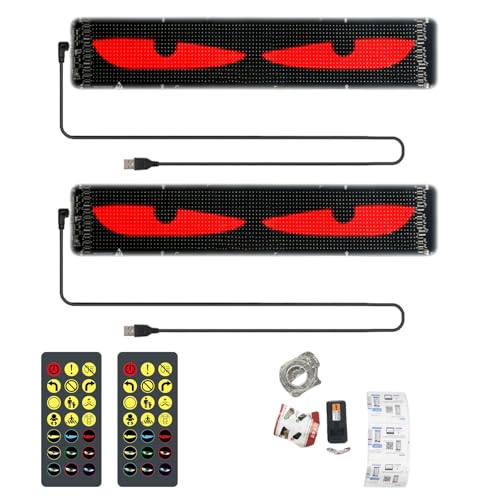 Señal LED programable para coche de diseño flexible ultra delgado para parabrisas pack doble 2