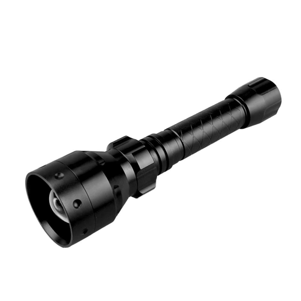 Linterna infrarroja, 10 W, 940 nm, iluminador IR con enfoque ajustable, T50 500 lm, iluminador infrarrojo, linterna táctica con zoom para dispositivos de visión nocturna y caza