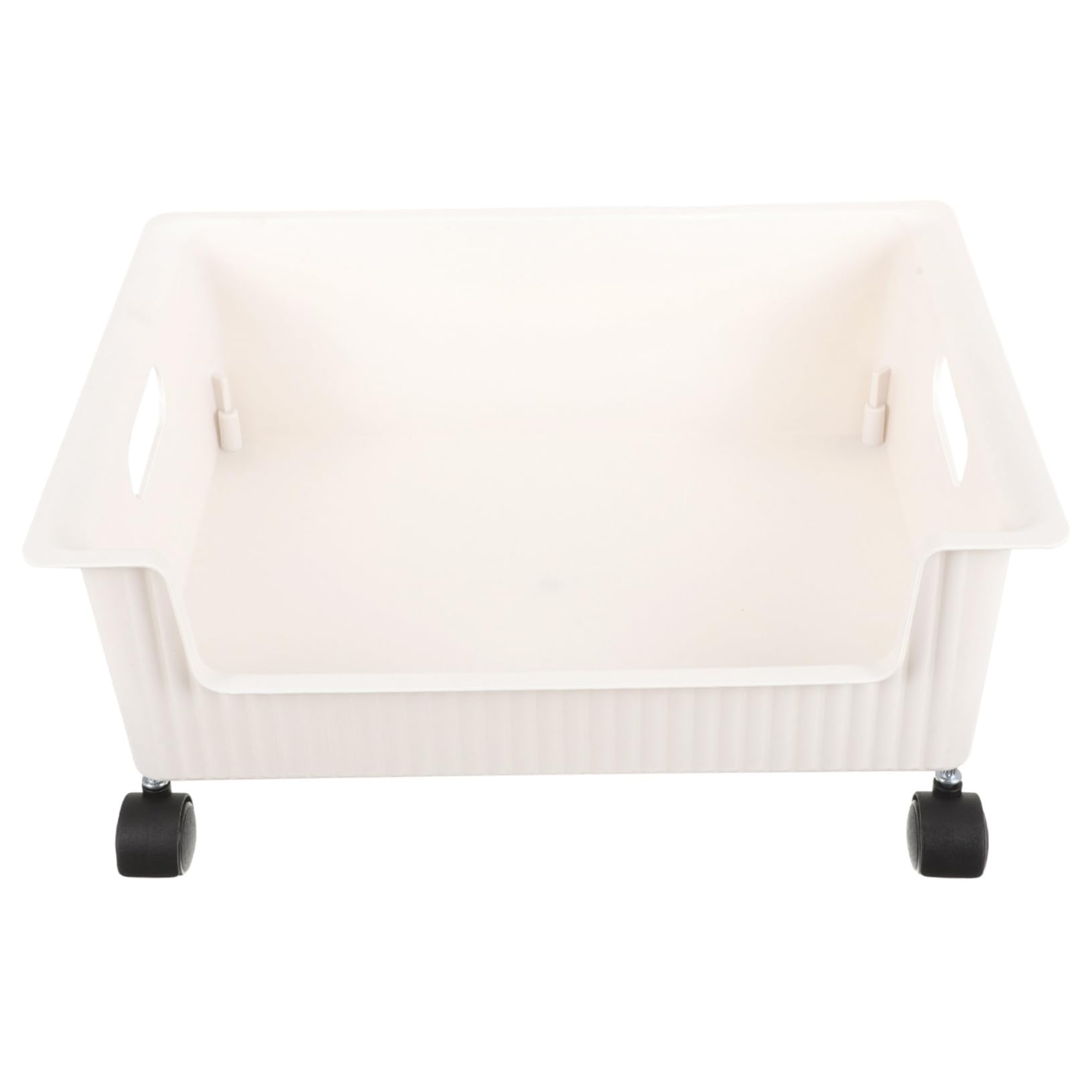 Boîte de rangement sous bureau en plastique avec roulettes