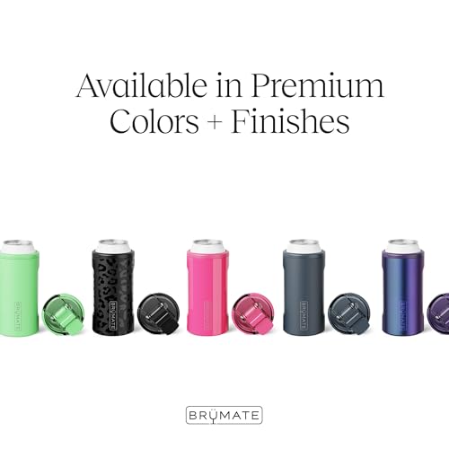 Image of BruMate Hopsulator Trio 3-in-1 Insulated Can Cooler for 12oz / 16oz Cans + 100% Leak Proof Tumbler with Lid | Insulated for Beer, Soda, and Energy Drinks
