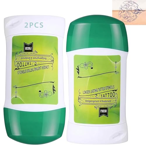 2Pcs Stencil Tattoo Transfer Gel para Tatuajes, Unihuby Transferencia de Tatuajes Crema Transfer Tattoo Accesorios