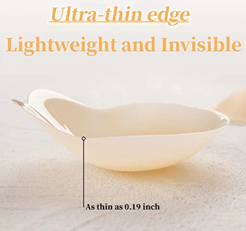 Lsamwnwp Push Up Nipple Covers Breast Lift Tape Reusable Ultra-Thin Silicone Pasties Petals Strapless Adhesive Bras For Women Nude #TOP1