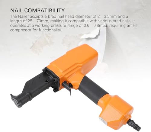 Pneumatic Nail Remover Tool, 0.6-0.8Mpa Air Nail Extractor for Wood, Construction Formwork, Timber Boxes - Image 2