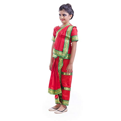 Image of Bharatnatyam readymade Dance dress for Girls and Women