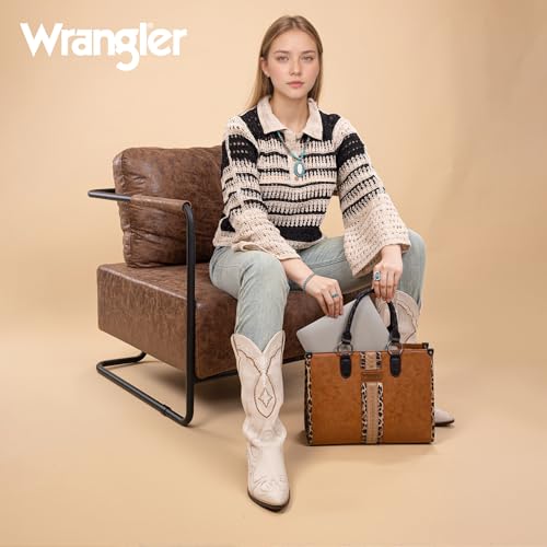 Image of Wrangler Women's Leopard Print Woven Shoulder Purse