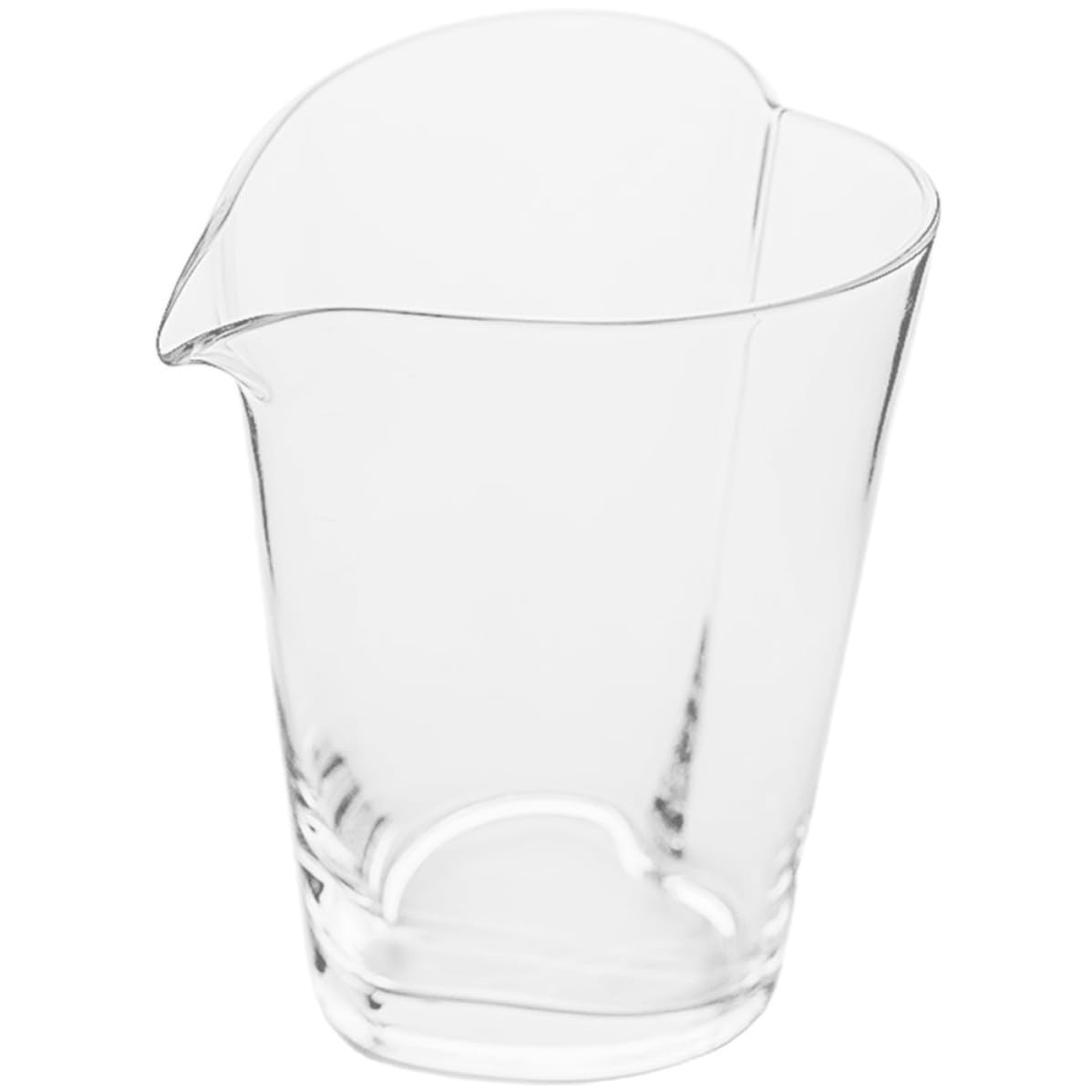Jarra de vidrio fácil de limpiar de 200ml con forma de corazón para evitar derrames de crema