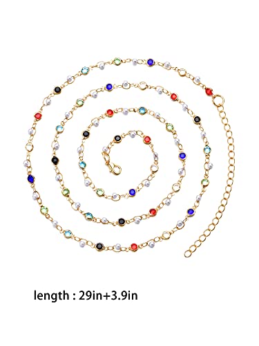 Waist Belly Chains For Women 18K Gold Plated Belly Chains For Women Body Chain For Women Teens Boho Belly Chain Minimalist Beach Bikini Body Chain Adjustable Charms Trendy Waist Chain Jewelry #TOP2