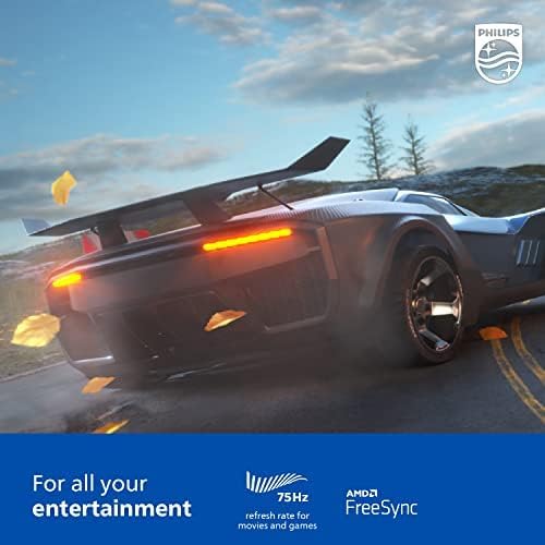 Philips 322E1C 32'' Super-Curved Frameless Monitor, Full HD VA, 104% sRGB, Adaptive-Sync 75Hz, VESA, 4Yr Advance Replacement Warranty, Black/Silver image 3 of 7 B083FJ8TSJ