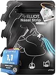 Ellicit Nasal Strips Black, Pack of 30 Premium Nose Strips, Anti-Snoring, Extra Hold for Sports & Better Sleep Quality, Better Breathing with a Stuffy Nose, Nasal Strips [Universal Size]