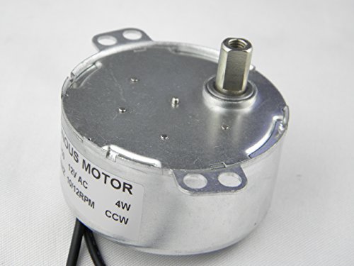 CHANCS Synchronous Synchron Motor TYD-50 12V AC 10-12RPM Flush Shaft 11mm Fixed Rotation CCW Electric Gear Motor by CHANCS - Used condition - Image 3