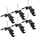 ATDAWN Halloween Hanging Bats, Rubber Bats, Realistic Looking Spooky Bats, Flying Bats Halloween Decoration, 6 Pack