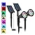 T-SUNUS Halloween Solar Landscape Spotlights Color Changing 2 Pack, Christmas Solar Spot Lights Outdoor Waterproof Garden Pond Light, Separately Installed for Outdoor/Indoor