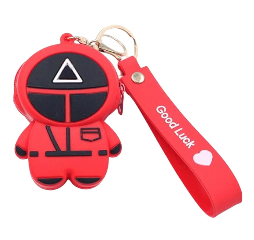 Image of AUGEN Cute Pop It Coin Purse Pouch Keychain For Gifting With Key Ring Anti-Rust (Pack Of 1)