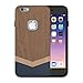 iPhone 6S Plus Case,Slicoo® Unique Handmade Natural Wood Slim Hard Cover Wooden Protective Case for iPhone 6 Plus / Apple iPhone 6S plus (Black Walnut)