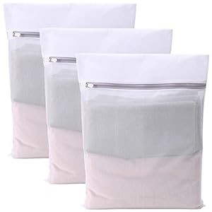 Naokboee 3 packs mesh laundry bags for delicates washing machine wash bags for lingerie bra socks underwear baby clothes travel storage3 large  urban country home decor