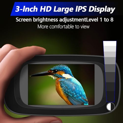 Binoculares digitales compactos con zoom 8x y pantalla de 3 pulgadas miniatura 2