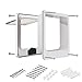 CEESC Medium Cat Door for Interior/Exterior Door, Weatherproof, White, Rotary 4 Way Locking Pet Door for Cats & Dogs with Circumference < 15.75