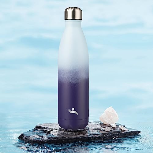 Image of Konokyo Insulated Water Bottles,25 oz Double Wall Stainless Steel Vacumm Metal Flask for Sports Travel,Ocean Dream