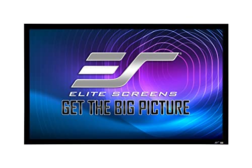 Image of Elite Screens Sable Frame StarBright 9, 156-inch Diag. 2.40:1 Cinemascope, 4K /8K Ultra HD Ceiling Ambient Light Rejecting (CLR /ALR) Fixed Frame Projector Screen Movie Home Theater, ER156C-SB9