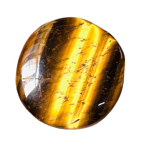 Œil de tigre cabochon naturel 31mm, la solution pour réussir vos sertissages plats