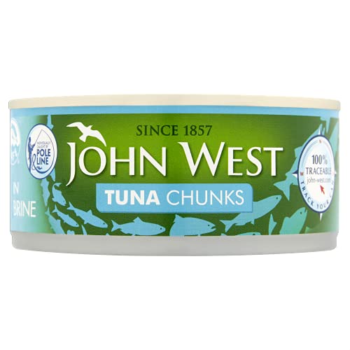 John West Tuna Chunks In Brine, 145G, Pack Of 12