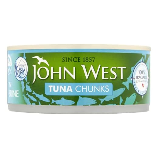 John West Tuna Chunks in Brine, 145g, Pack of 12