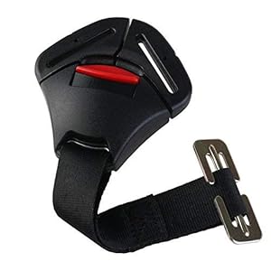 ISKIP Auto-Babysitze Schrittschnalle, Clip, feste Verriegelungsschnalle, Baby-Sicherheitsgurt, Truhe für Babys, Kleinkinder und Kinderstuhl, Schwarz, 23 x 9 x 2 cm